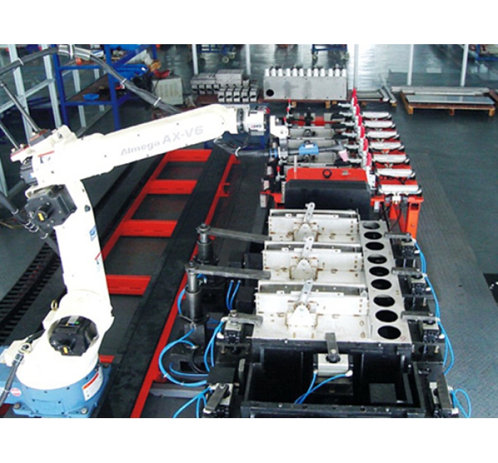 開關(guān)柜雙工位機器人TIG焊接工作站